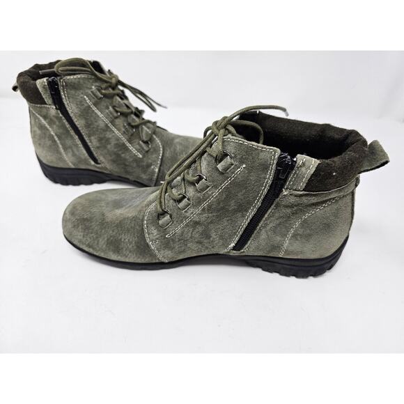 Propet Boots Womens 7N (AA) Delaney Lace Up Orthotic Diabetic Suede Gray WFV002S - Picture 9 of 10